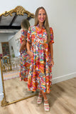 Happy Hour Palms Midi Dress