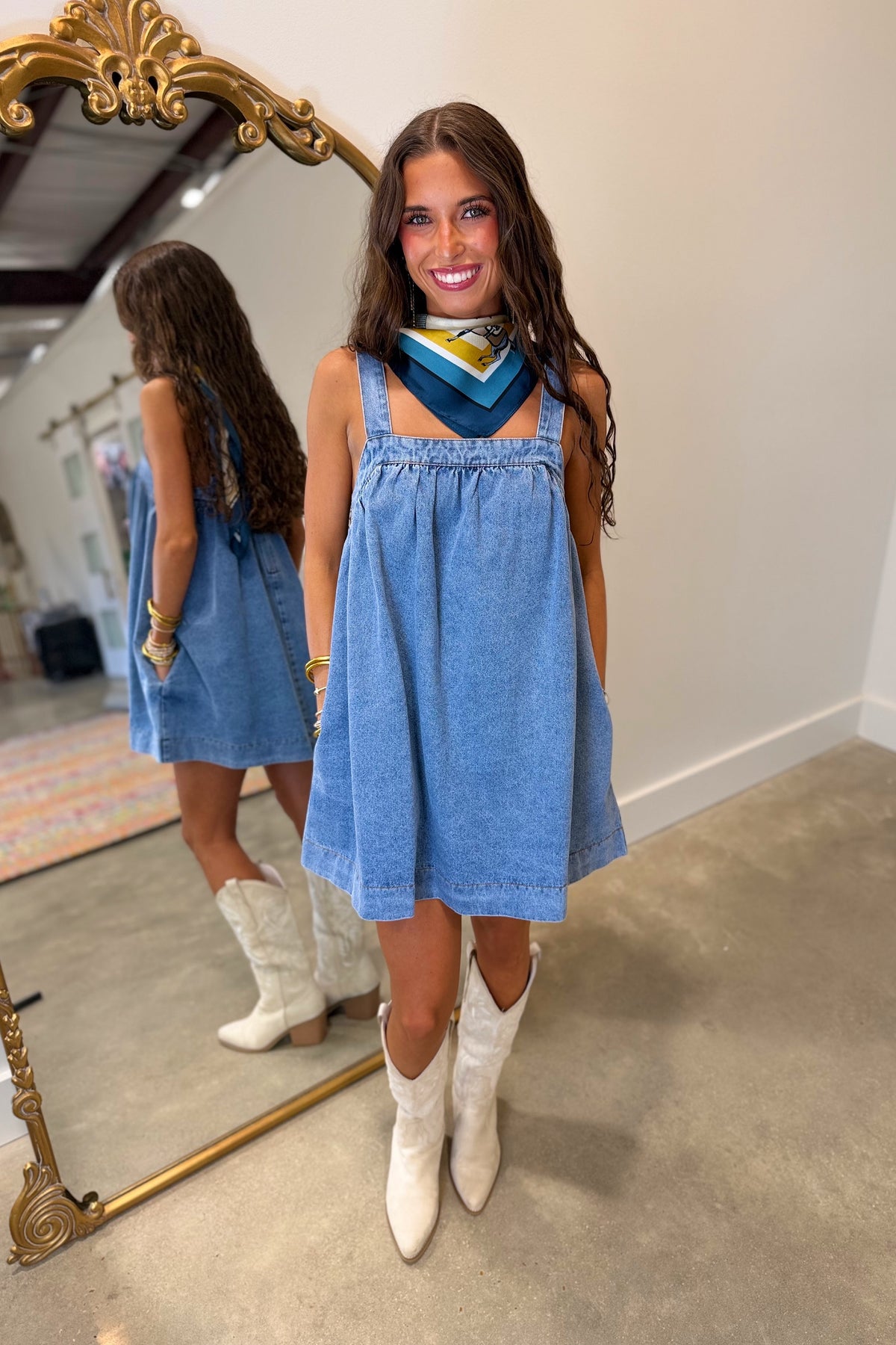 Festival Flair Denim Dress