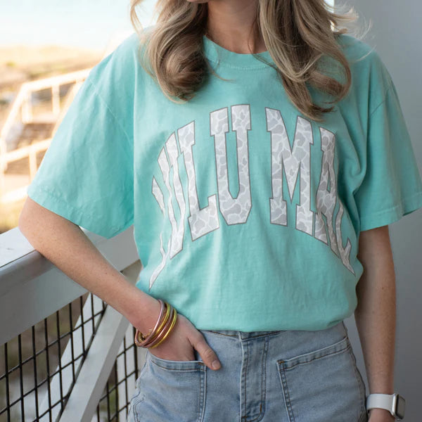 Lulu Mac Camo Tee Chalky Mint