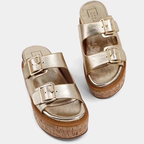 Shushop Lucinda Gold Platform