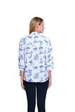 Multiples Roll Tab Hi Lo Blouse