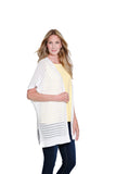 Multiples Open Front Sweater White