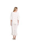 Multiples Drawstring Crop Pant Flax
