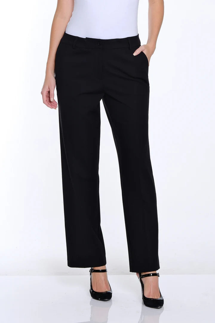Multiples Zip Front Trousers Black