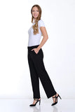 Multiples Zip Front Trousers Black