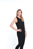 Multiples High Neck Tank Top Black