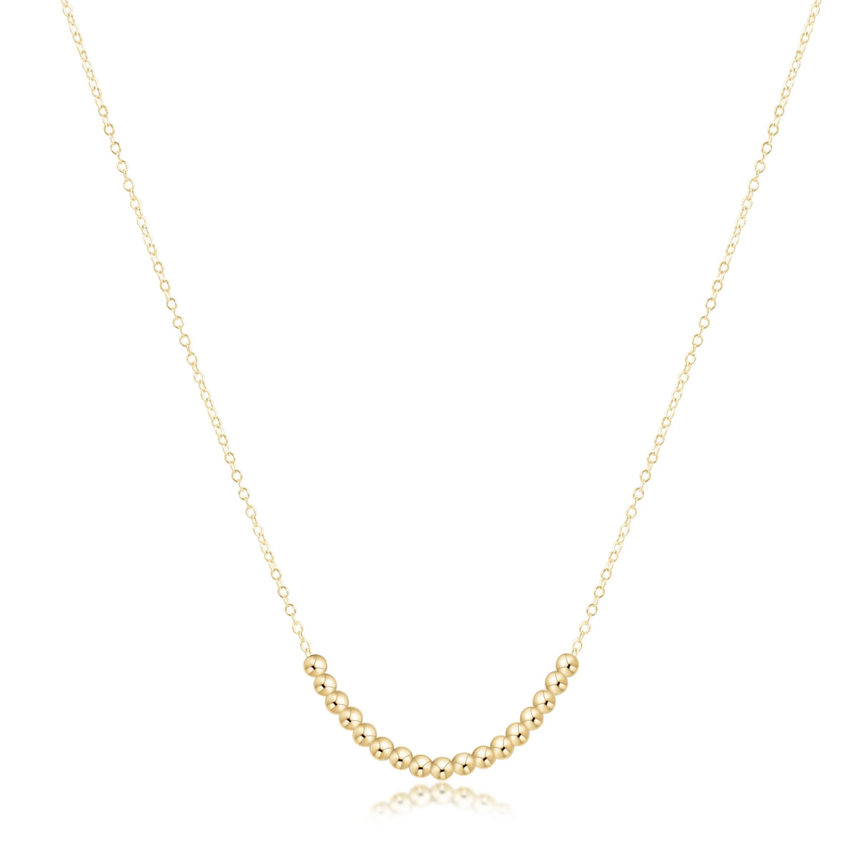 E Newton 16" Necklace Gold Beaded Bliss Small