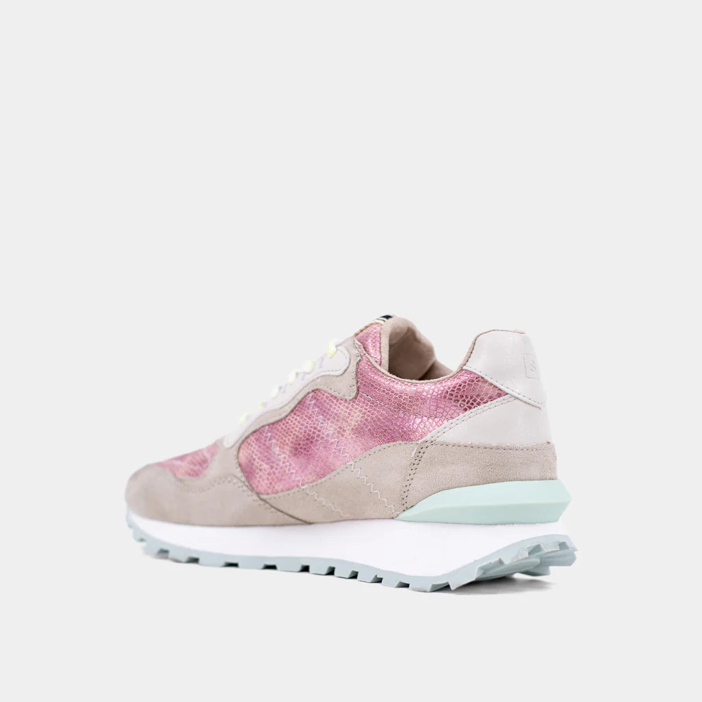 Shushop Phoebe Pink Snake Sneaker