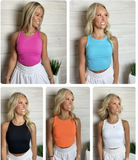 Butter Yoga Fabric Crop Top White
