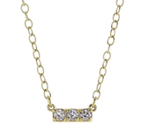 E Newton 14kt Gold & Diamond Significance Necklace Three