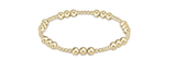 E Newton Classic Joy Pattern 5mm Bead Gold