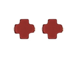 E Newton Signature Cross Stud Red