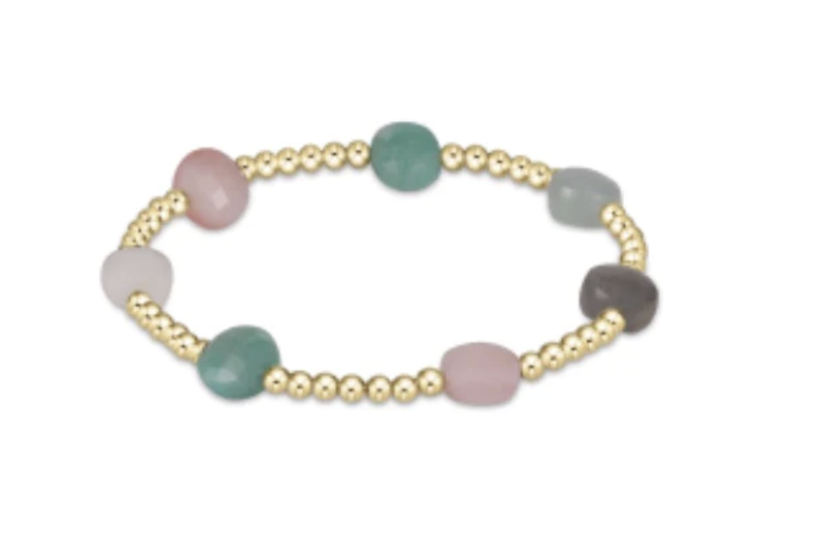 E Newton - Admire Gold 3mm Bead Bracelet - Hot Mess