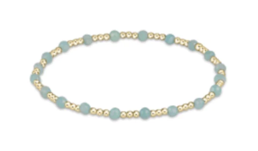 E Newton Gold Sincerity 3mm Amazonite