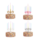 Candelabra Cake Topper 4 Colors Available