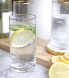 Mary Square Hammered Water Glass