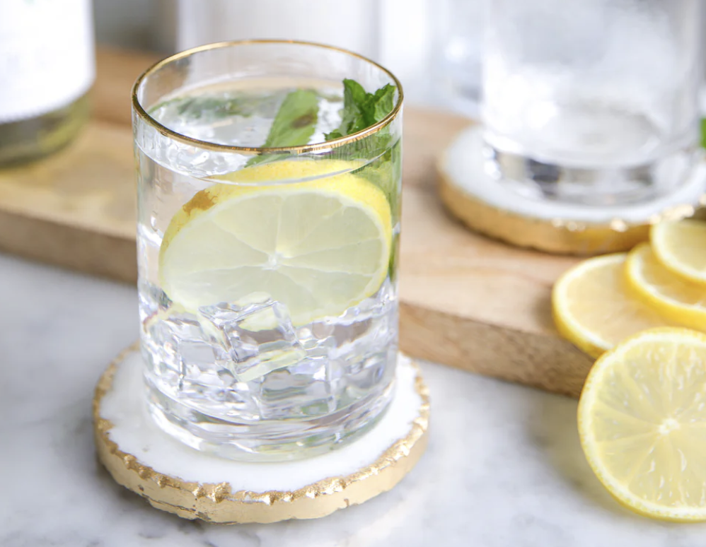 Mary Square Hammered Cocktail Glass