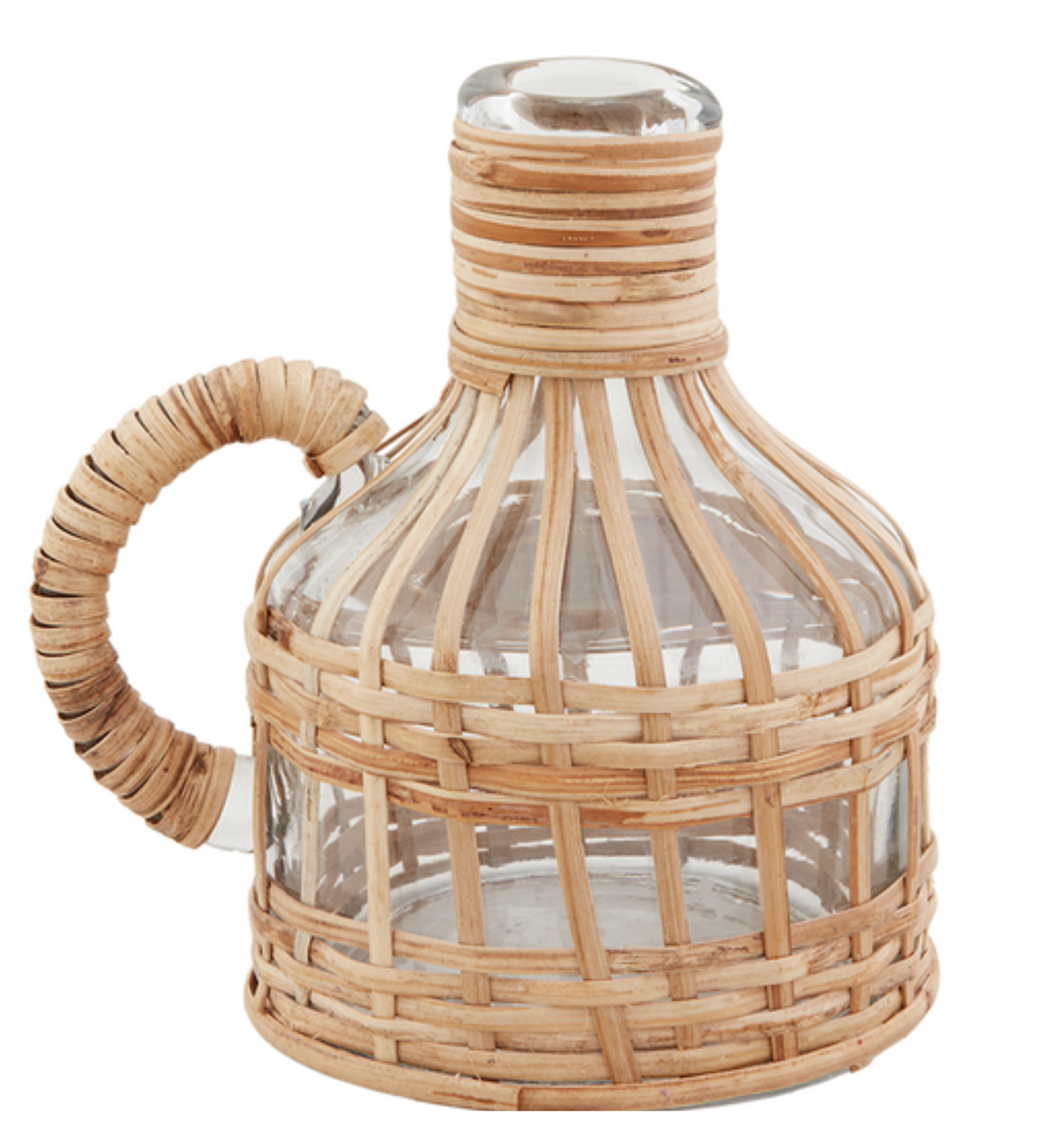 Mud Pie Small Rattan Pitcher Vase