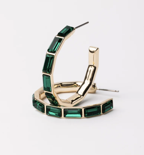 Michelle McDowell Kora Earrings Emerald
