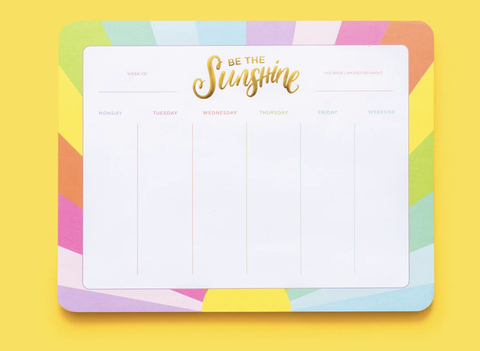 Weekly Planner - Be The Sunshine