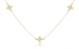E Newton 15" Choker Simplicity Chain Gold Signature Cross Gold