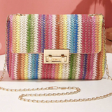 Rainbow Bohemian Woven Shoulder Bag