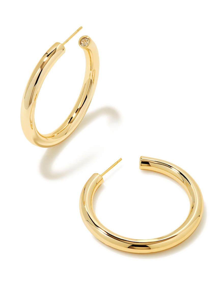 Kendra Scott Colette Large Hoop Earrings Gold