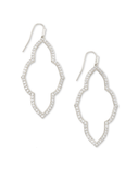 Kendra Scott Abbie Silver Open Frame Earrings