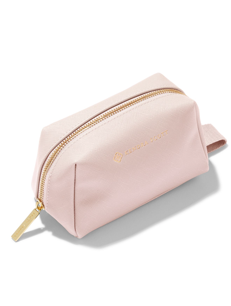 Kendra Scott Small Cosmetic Zip Case Light Pink