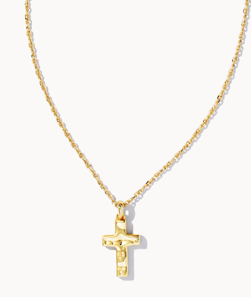 Kendra Scott Cross Pendant Necklace Gold