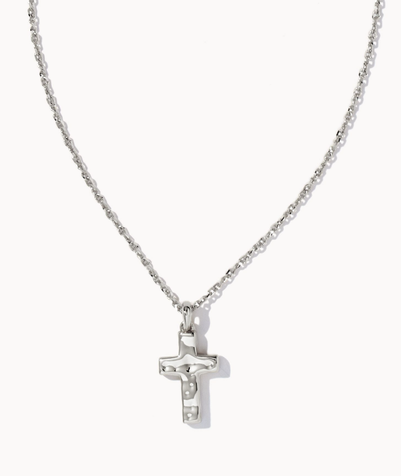 Kendra Scott Cross Pendant Necklace Silver