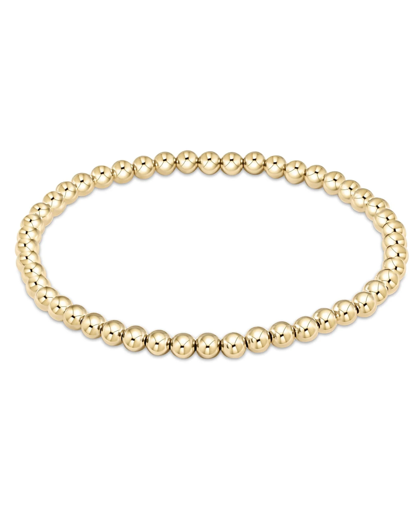 E Newton Classic Gold 4mm Bracelet