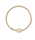 Kendra Scott Grayson Gold Stretch Bracelet Irisdescent Drusy