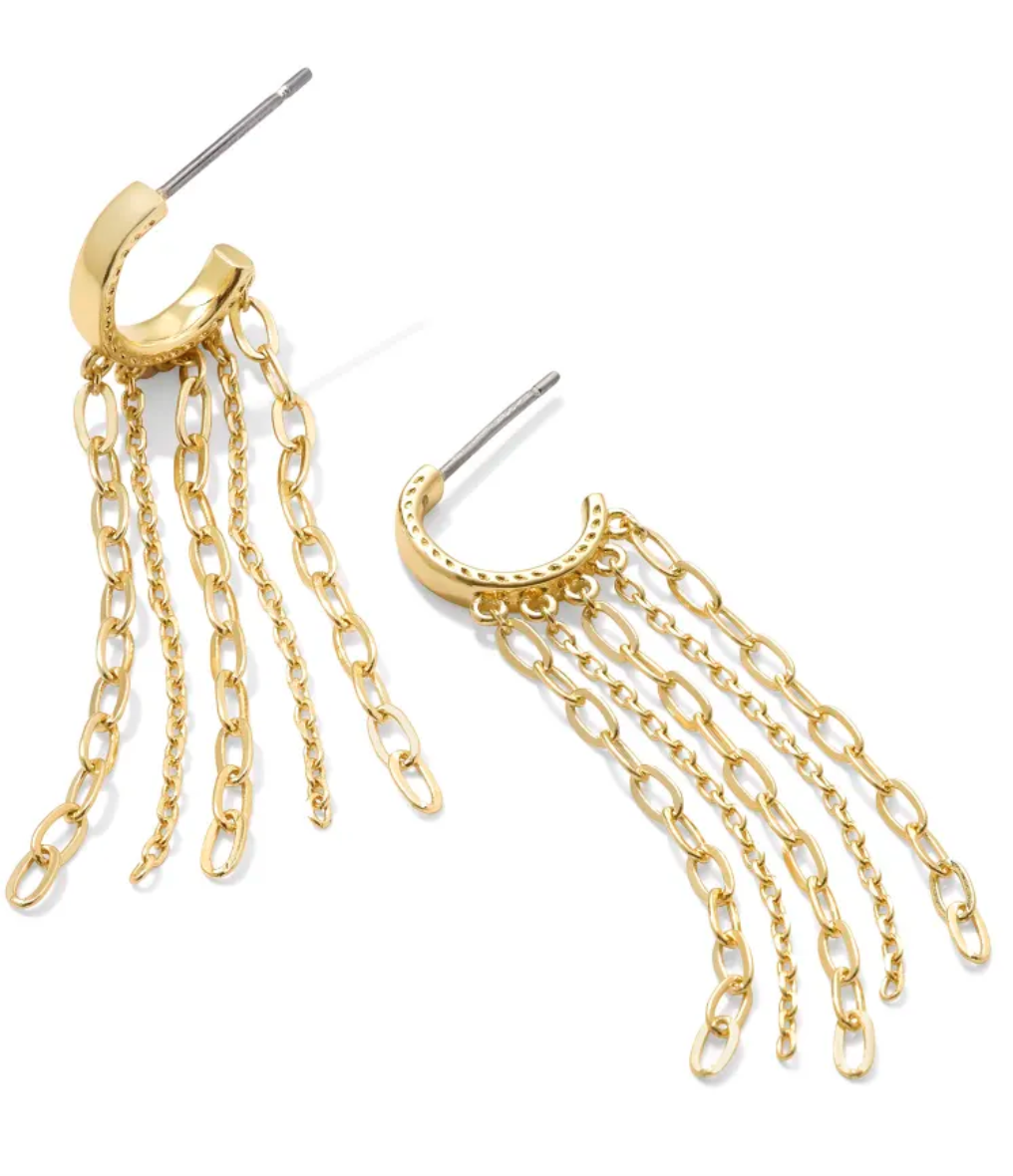 Kendra Scott Eve Huggie Earrings Gold