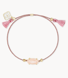 Kendra Scott Everlyne Pink Cord Friendship Bracelet Rose Quartz