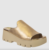 Naked Feet Gold Drift Platform Sandal