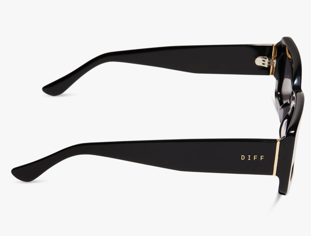 Diff Indy Black Grey Sunglasses