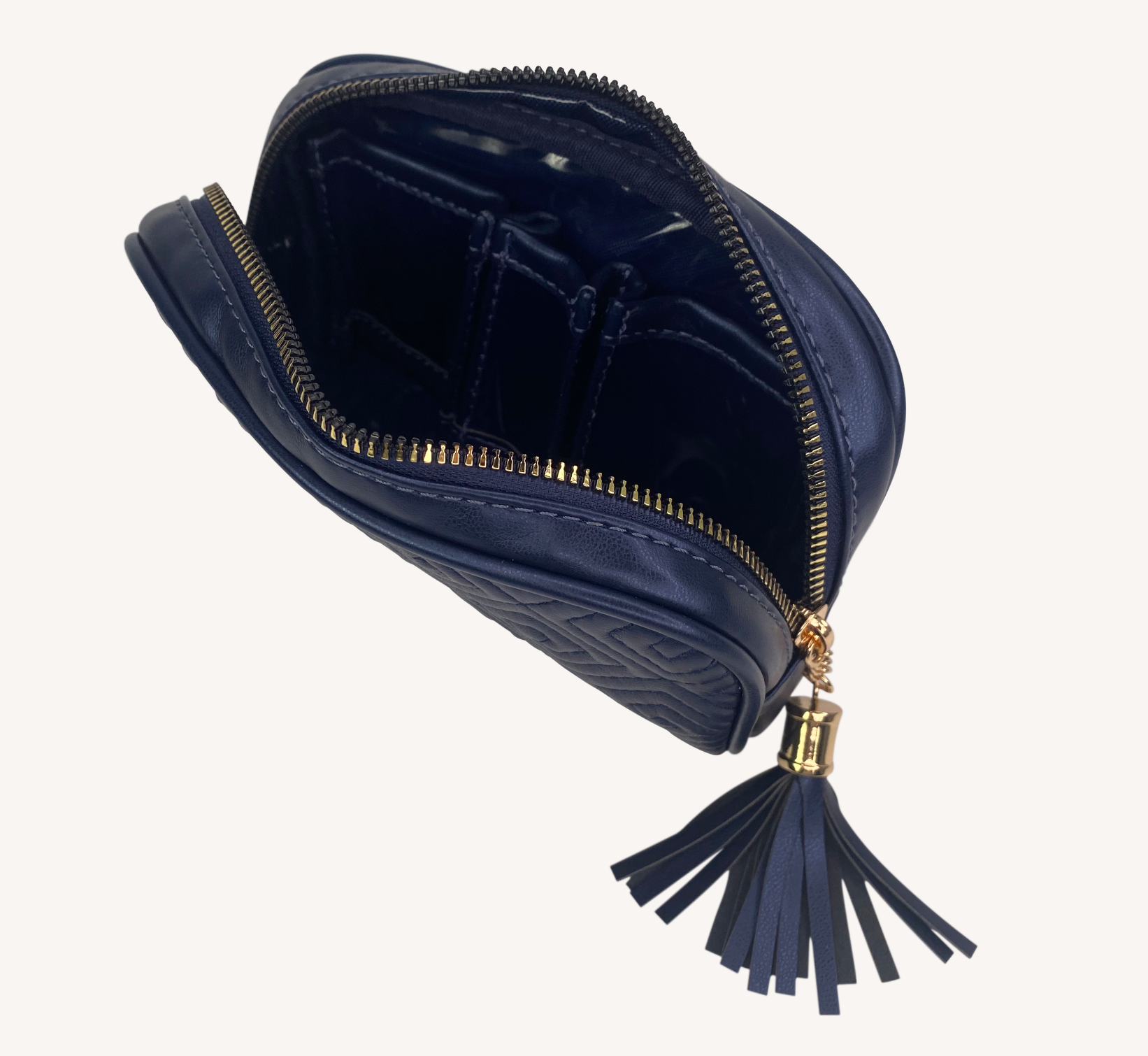 PurseN Small Makeup Case Greek Navy