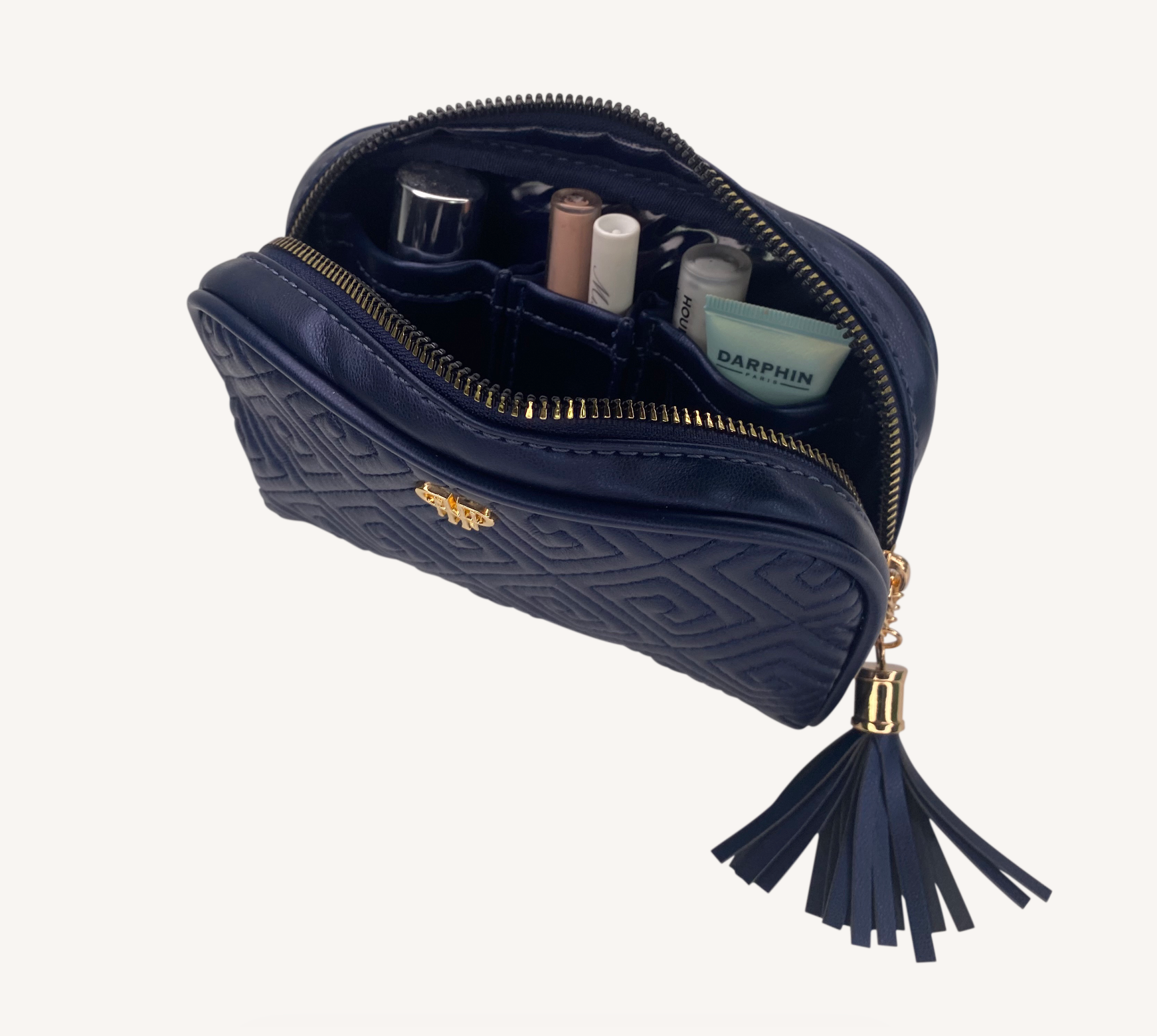 PurseN Small Makeup Case Greek Navy