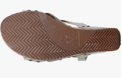 Volatile Tory Faux Leather Double Criss Cross Sandal Bronze