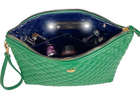 Pursen Litt Makeup Case Emerald Green