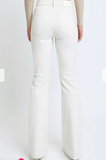Hidden Happi Flare w Clean Cut Hem White
