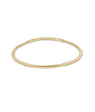 E Newton Bliss Bar Pattern 3mm Bead Gold