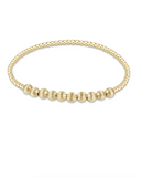 E newton Dignity Beaded Bliss 2mm Bead w 4mm Gold Bead
