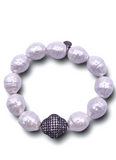 BuDhaGirl Isabel Pearl Bracelet White