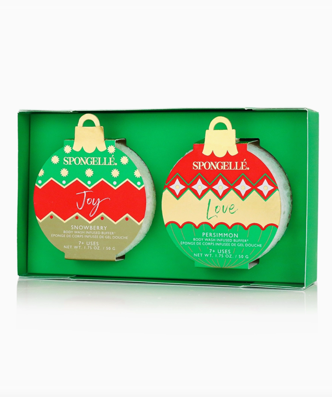 Spongelle Deck the Halls Holiday Ornament Gift Set Christmas Stocking