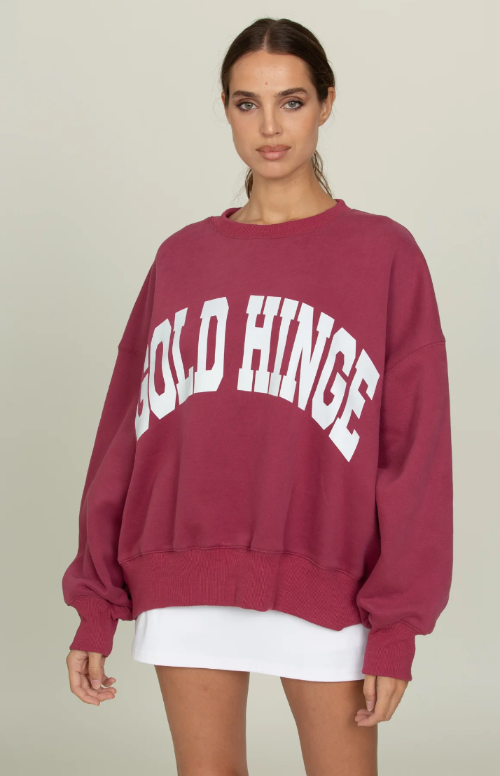 Gold Hinge Pale Mulberry GH Wide Arm Sweatshirt