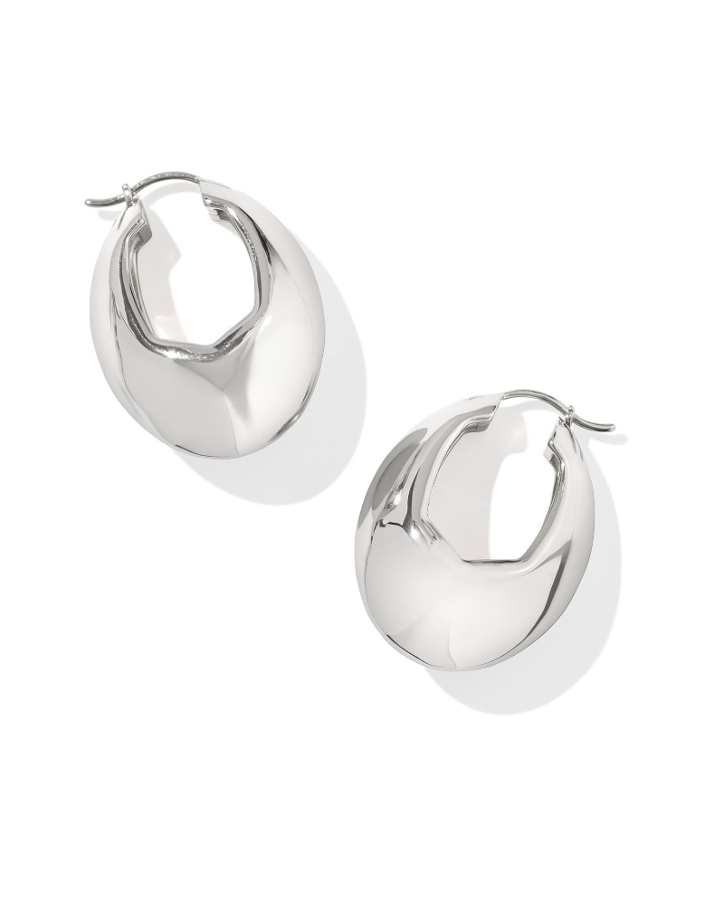 Kendra Scott Liana Hoop Earrings Silver