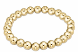 E Newton Extends Classic Gold 7mm Bead Bracelet