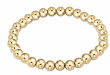 E Newton Extends Classic Gold 6mm Bead Bracelet